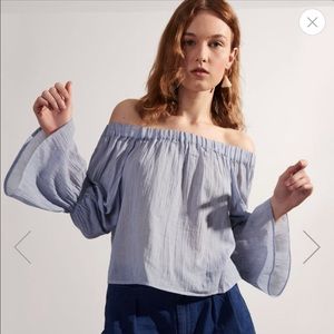 Club Monaco Plumina Off-The-Shoulder Top